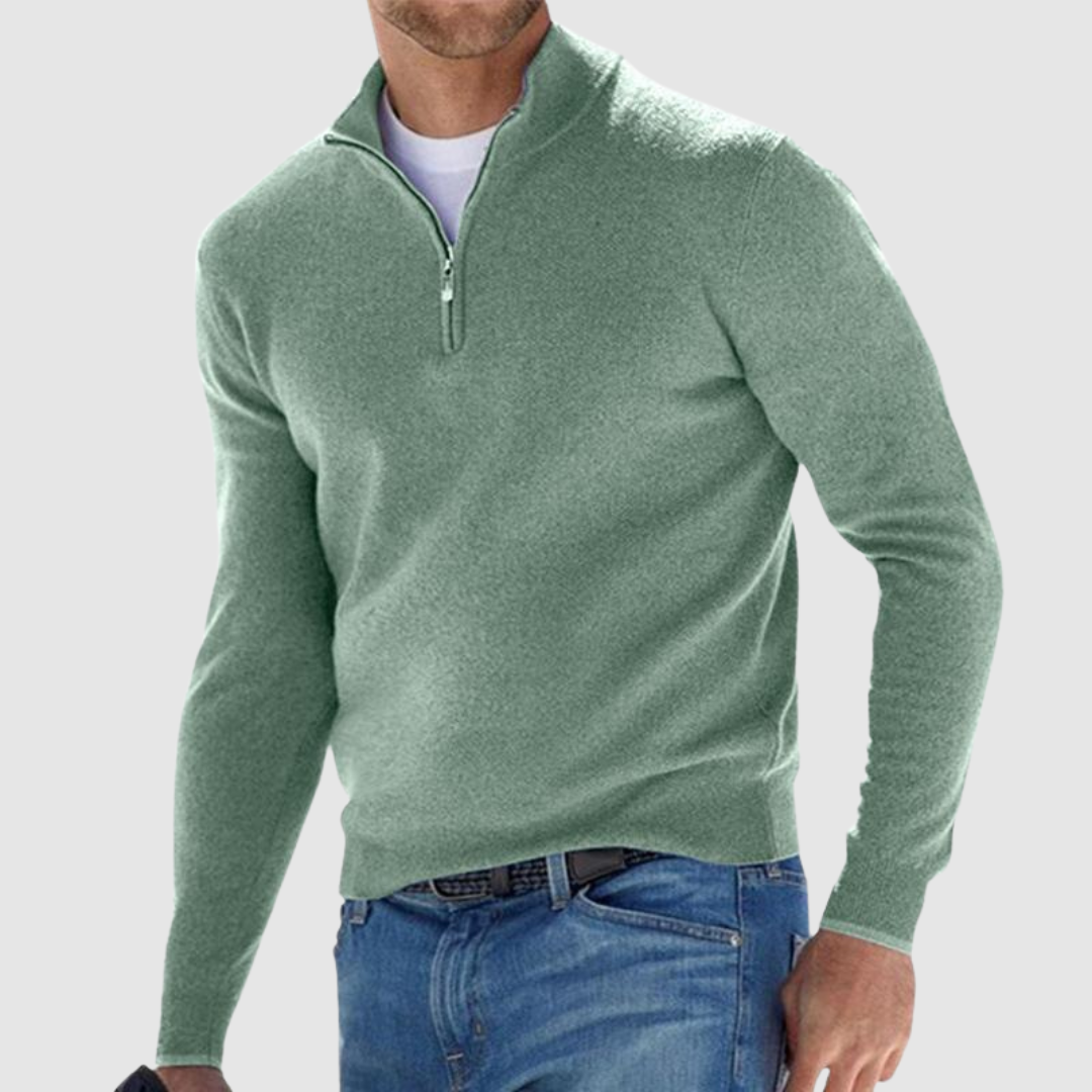 Half Zip Casual Sweater For Men | Martin