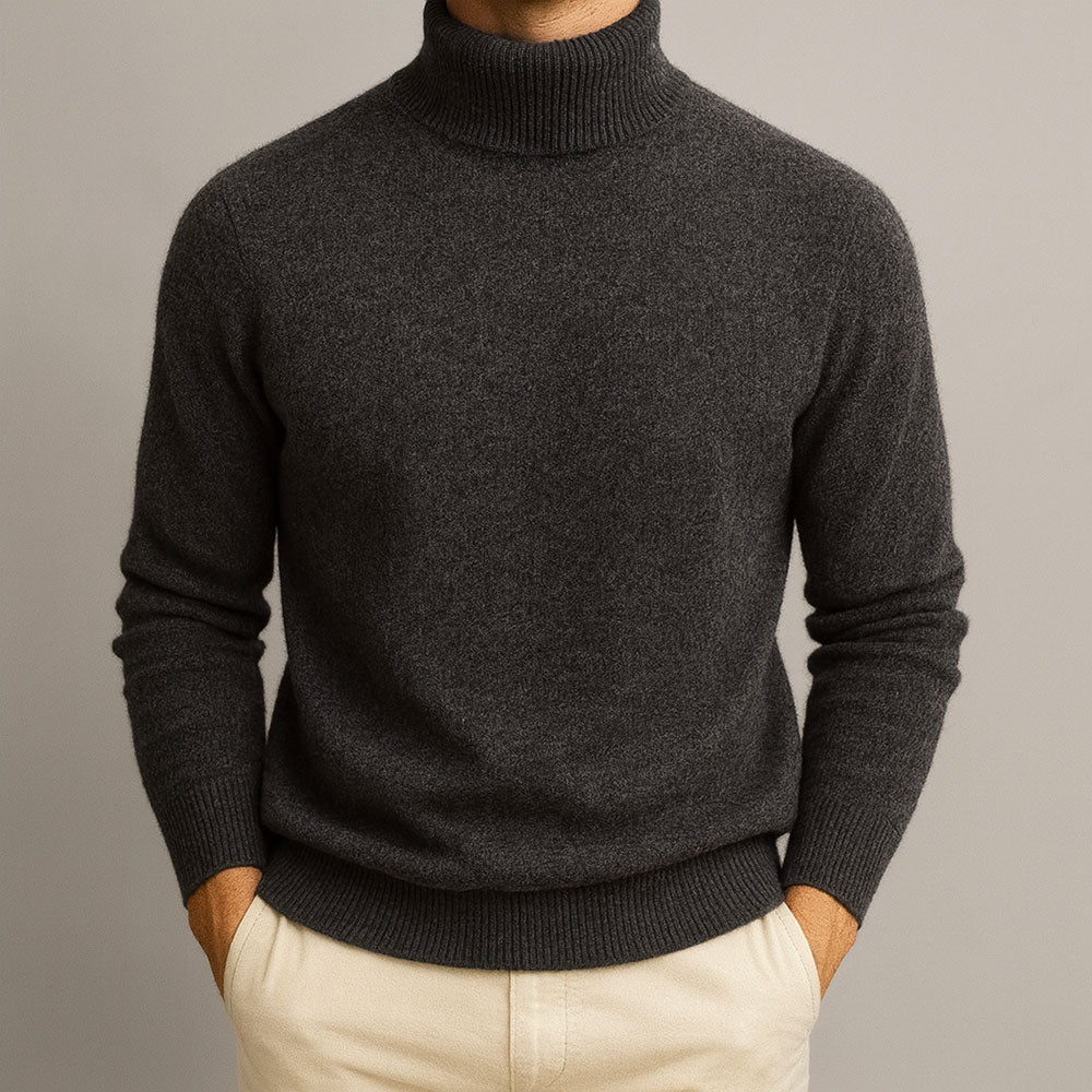 Classic Turtleneck Knit Sweater For Men | Rohan
