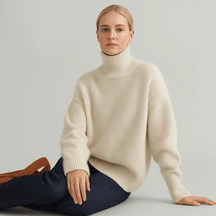 Oversized Turtleneck Sweater For Women | Elaraine