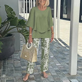 Printed Two Piece Co Ord Set For Women | Isadora