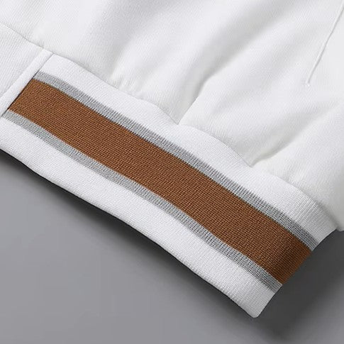 Hooded Varsity Style Jacket for Men | Beckford