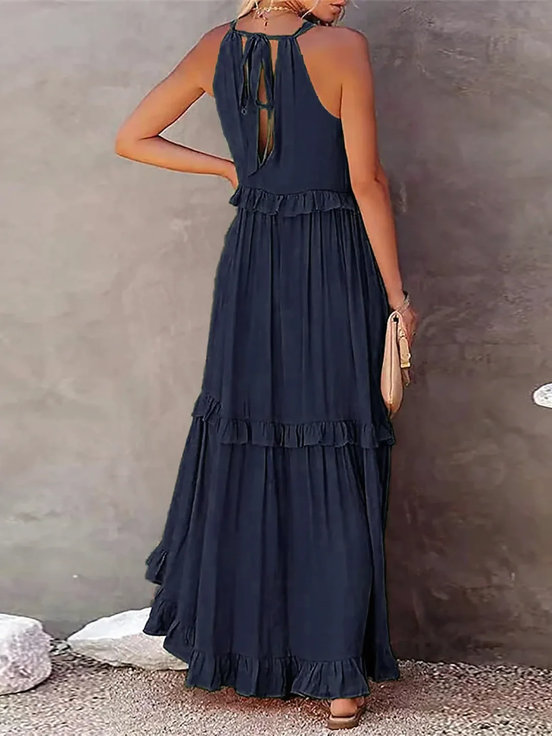 Tiered Ruffle Long Dress For Women | Lara