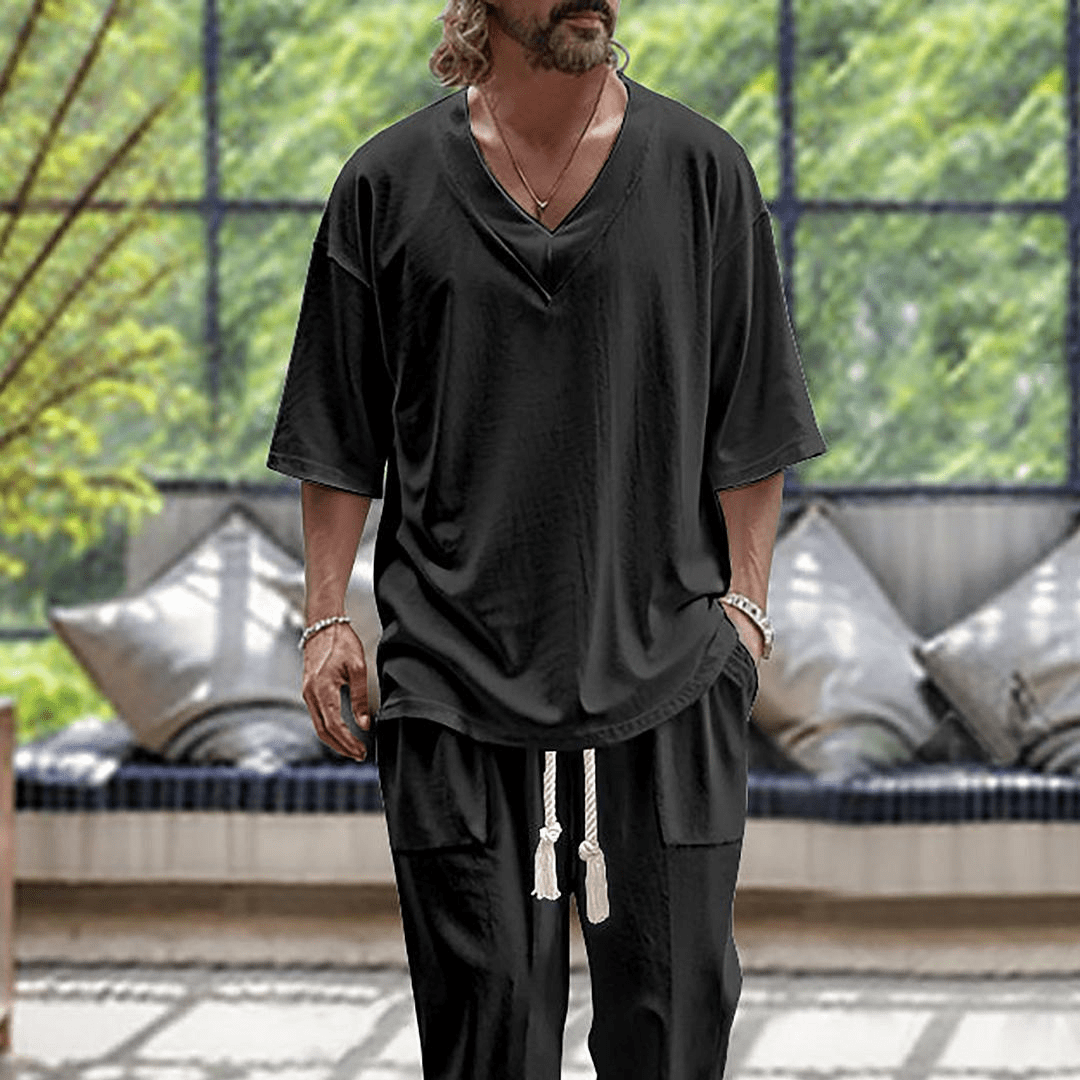 Relaxed Fit Two Piece Set For Men | Kaelen