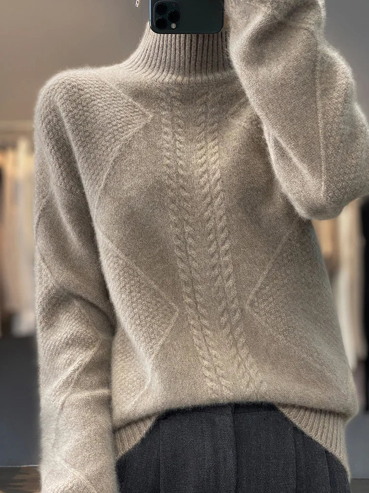 Classic Turtleneck Sweater For Women | Evelina