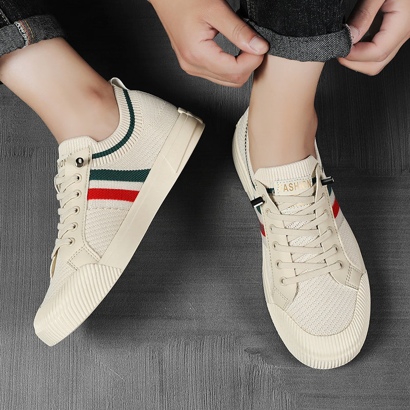 Striped Lace Up Sneakers for Men | Luca