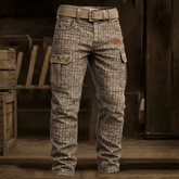 Checked Slim Fit Trousers for Men | Alistair