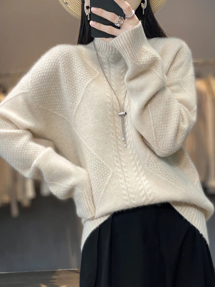 Classic Turtleneck Sweater For Women | Evelina