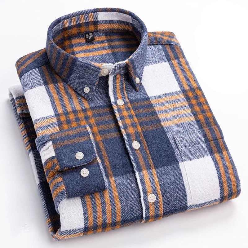 Classic Plaid Button Down Shirt for Men | Everett