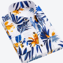 Nautical Print Long Sleeve Shirt For Men | Marcellin