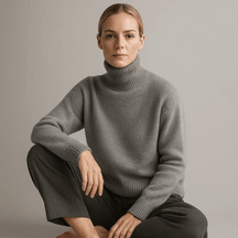 Oversized Turtleneck Sweater For Women | Elaraine
