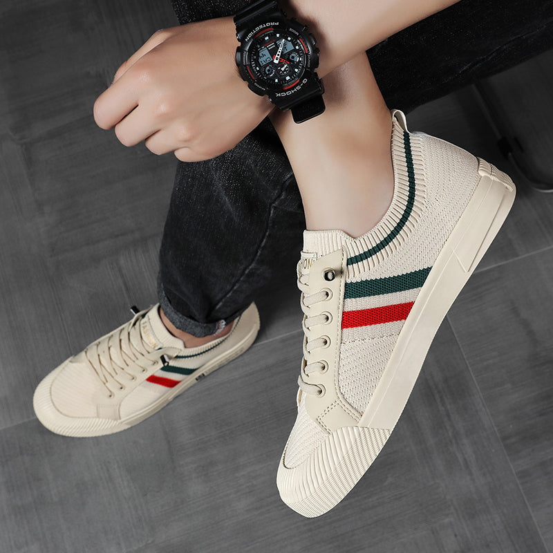 Striped Lace Up Sneakers for Men | Luca