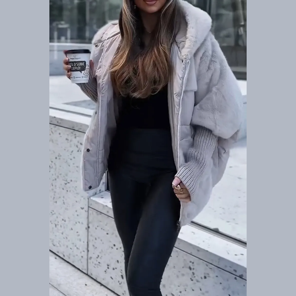 Oversized Hooded Puffer Jacket For Women | Elira