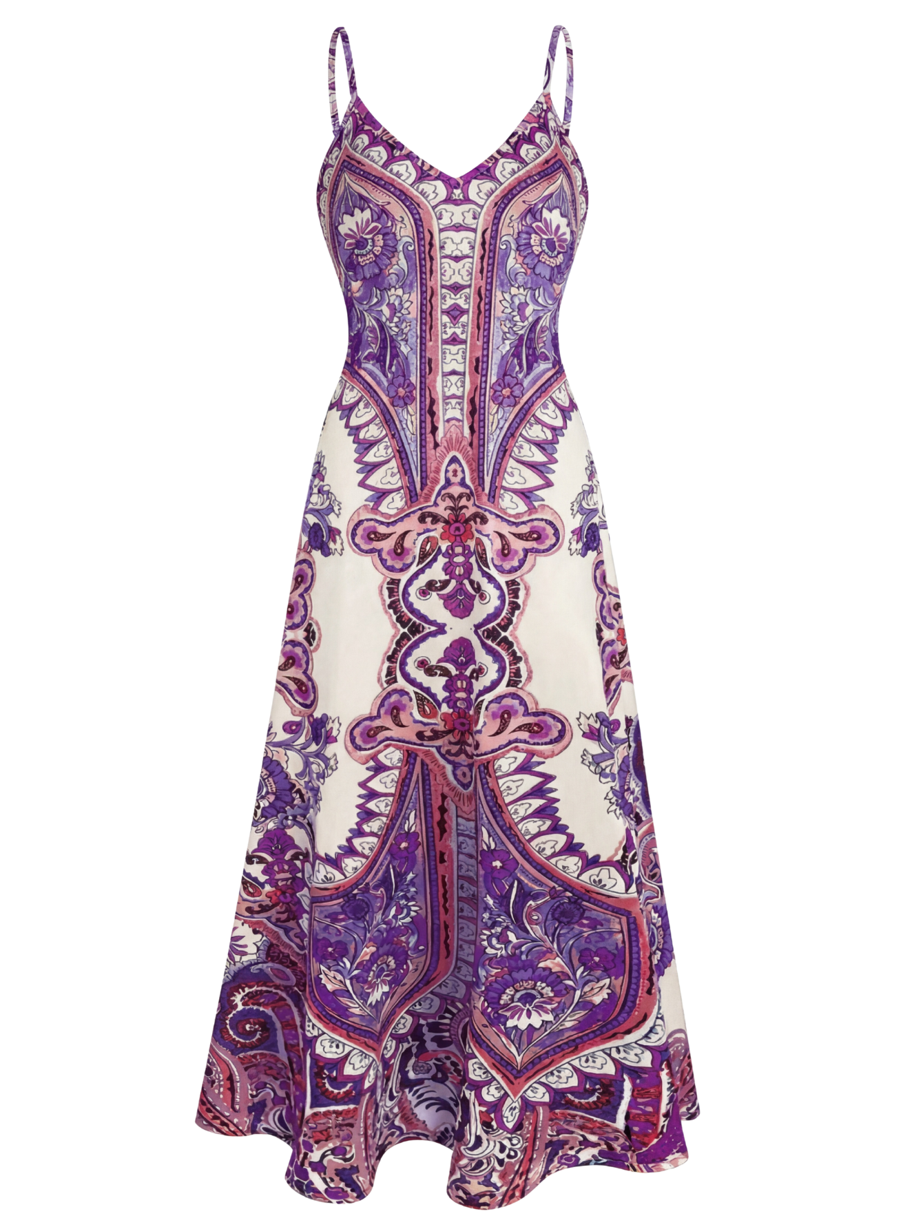 Boho Floral Print Sleeveless Dress For Women | Maravelle