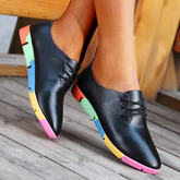 Colour Block Lace Up Shoes For Women | Cecille