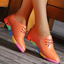 Colour Block Lace Up Shoes For Women | Cecille