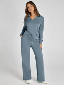 Cozy Minimalist Two Piece Set For Women | Mirelena