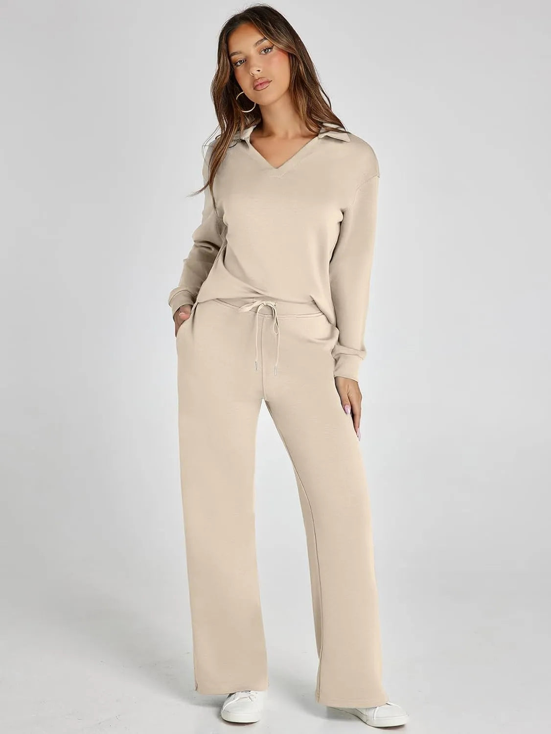 Cozy Minimalist Two Piece Set For Women | Mirelena
