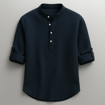 Textured Henley Shirt For Men | Caleb