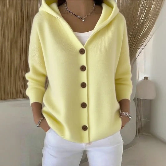 Hooded Button Cardigan for Women | Elowen