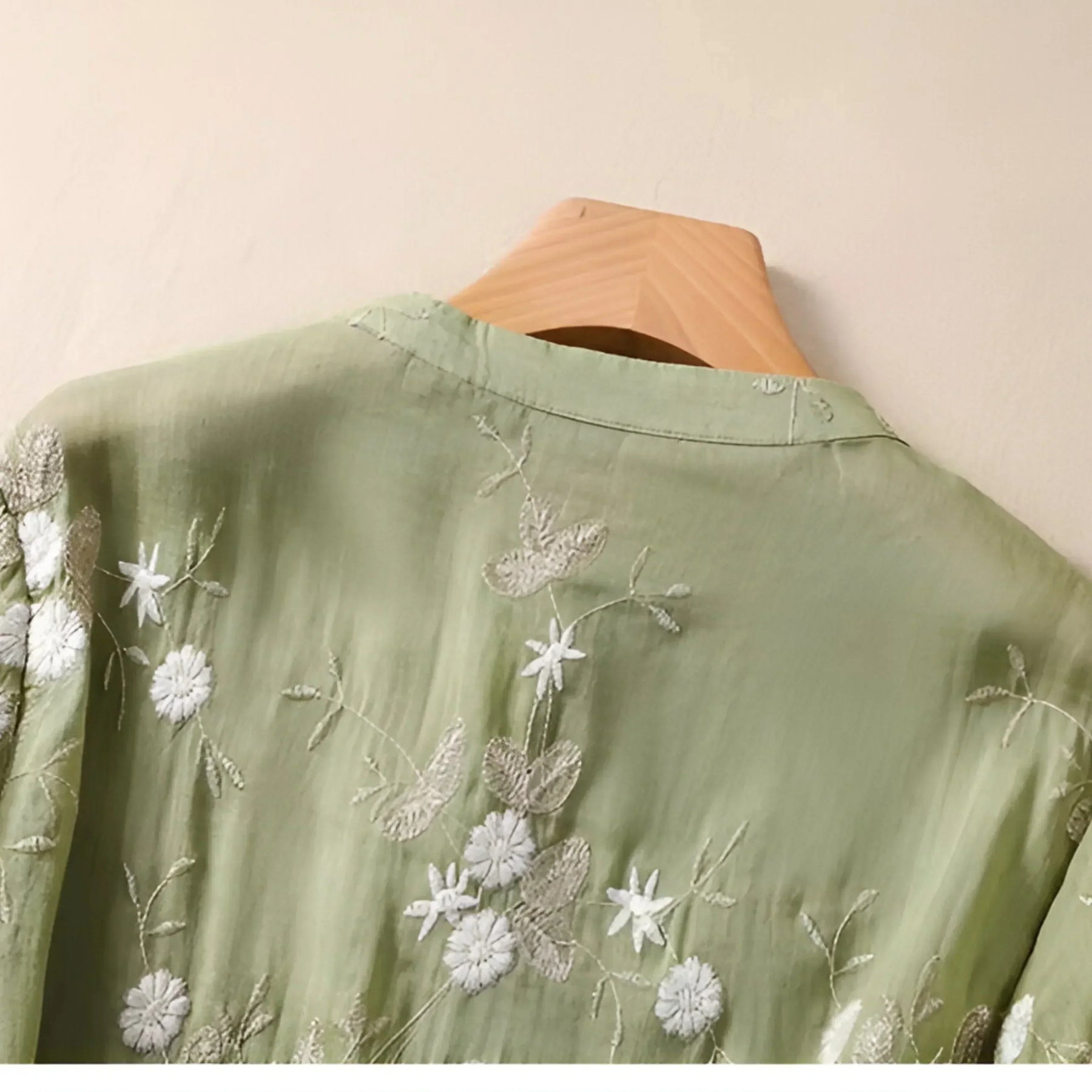 Embroidered Floral Button Blouse For Women | Liora