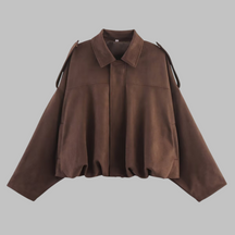 Loose Fit Military Style Jacket For Women | Calystrine