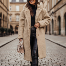 Long Hooded Textured Coat For Women | Ardelia