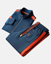 Athletic Zip Up Tracksuit Set For Men | Marco