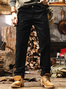 Rugged Straight Leg Utility Trousers For Men | Beckett