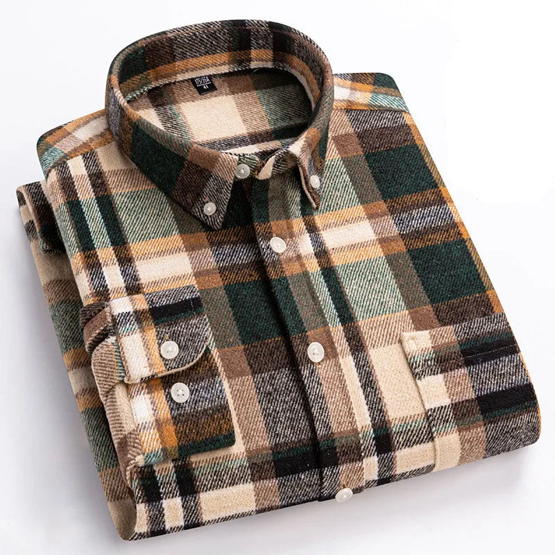 Classic Plaid Button Down Shirt for Men | Everett