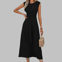Sleeveless Round Neck Long Dress For Women | Helena