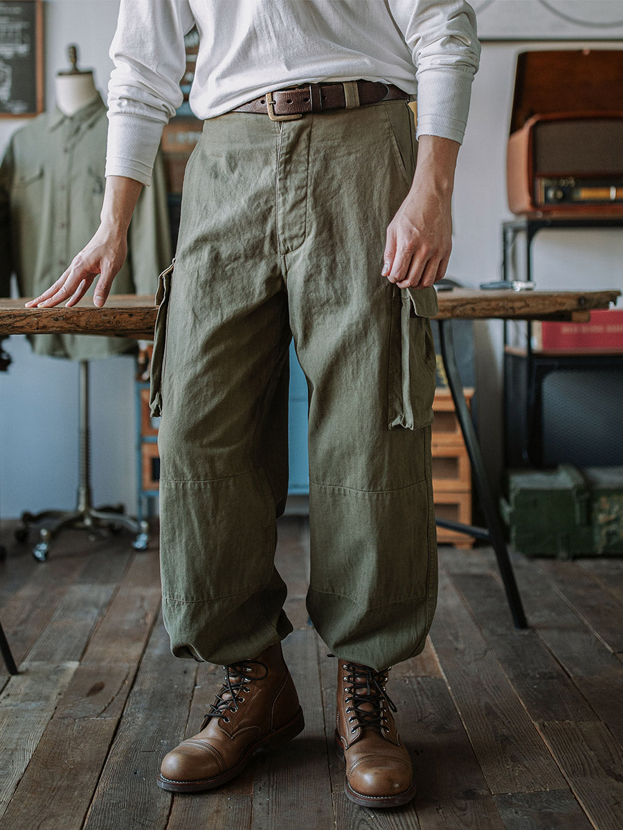 Heritage Utility Trousers with Reinforced Details for Men | Owen