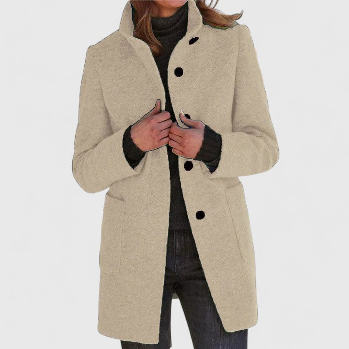 Classic Mid Length Coat For Women | Ardelia