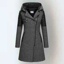 Long Hooded Zip Jacket For Women | Maristella