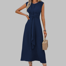 Sleeveless Round Neck Long Dress For Women | Helena
