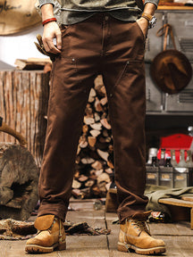 Rugged Straight Leg Utility Trousers For Men | Beckett