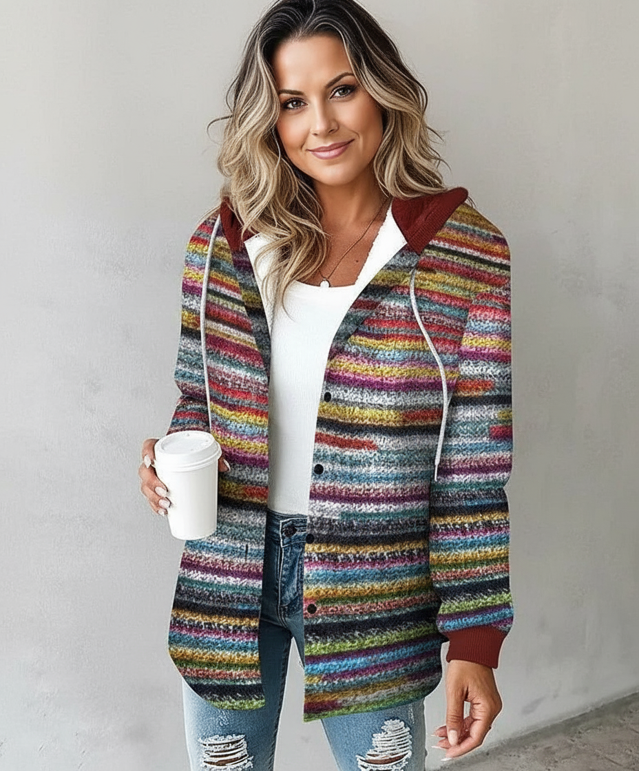Plaid Hooded Coat for Women | Brielle