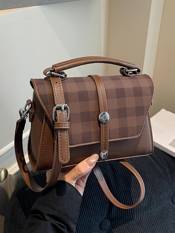 Trendy Contrast Stitching Small Square Shoulder Bag For Women | Liorenna