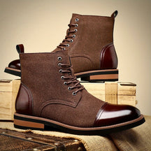 Oxford Style Lace Up Boots For Men | Harrington