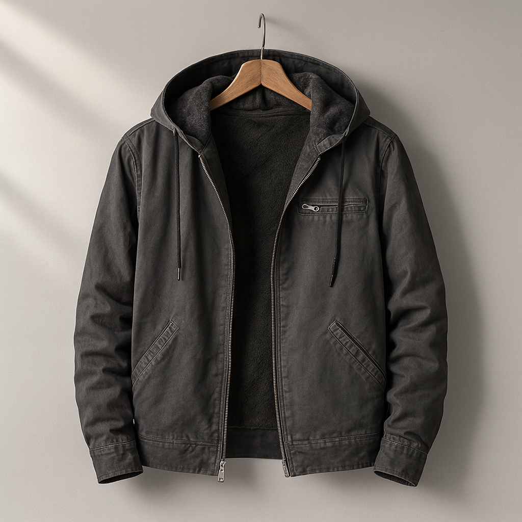 Lined Hooded Utility Jacket For Men | Branton