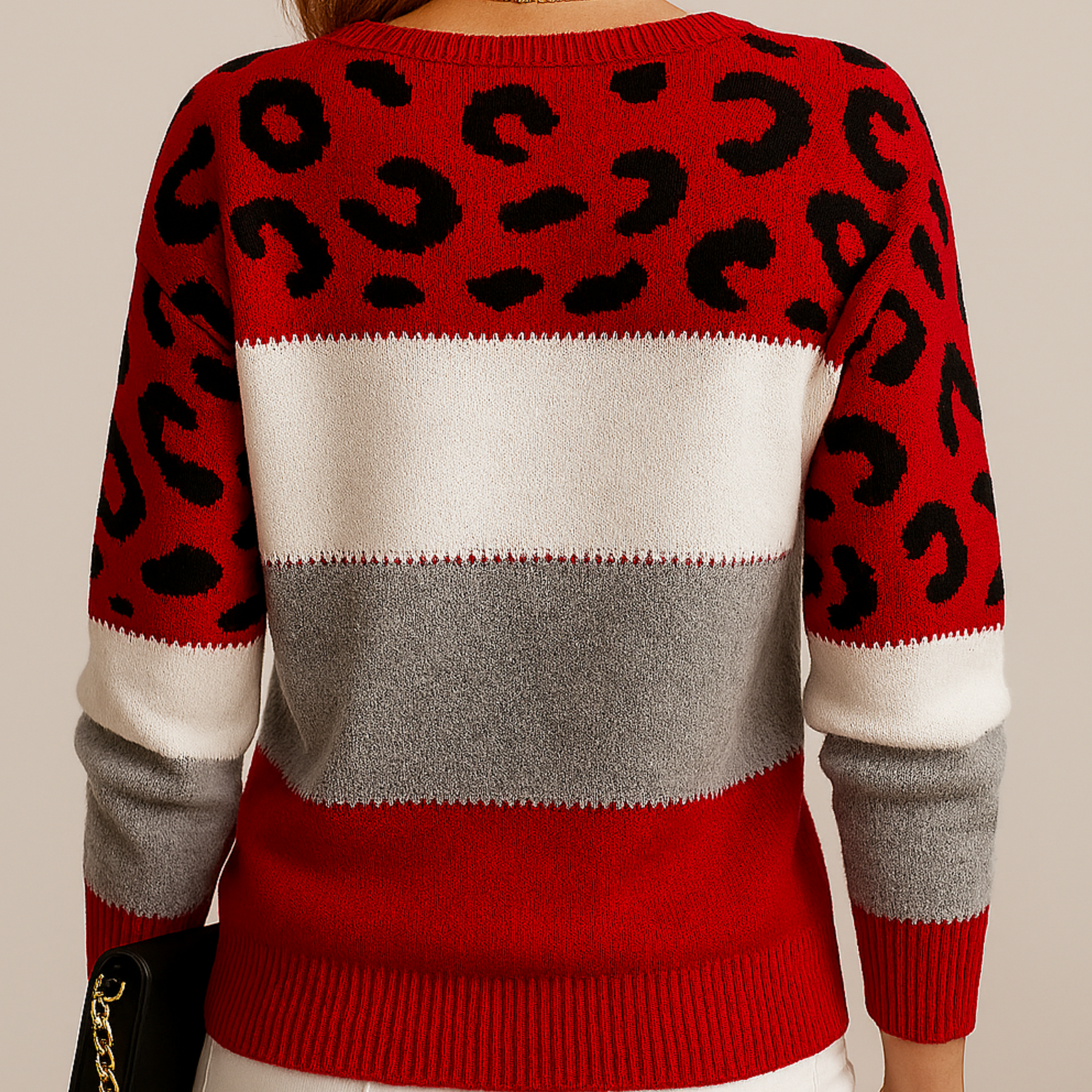 Leopard Print Casual Sweater For Women | Sera
