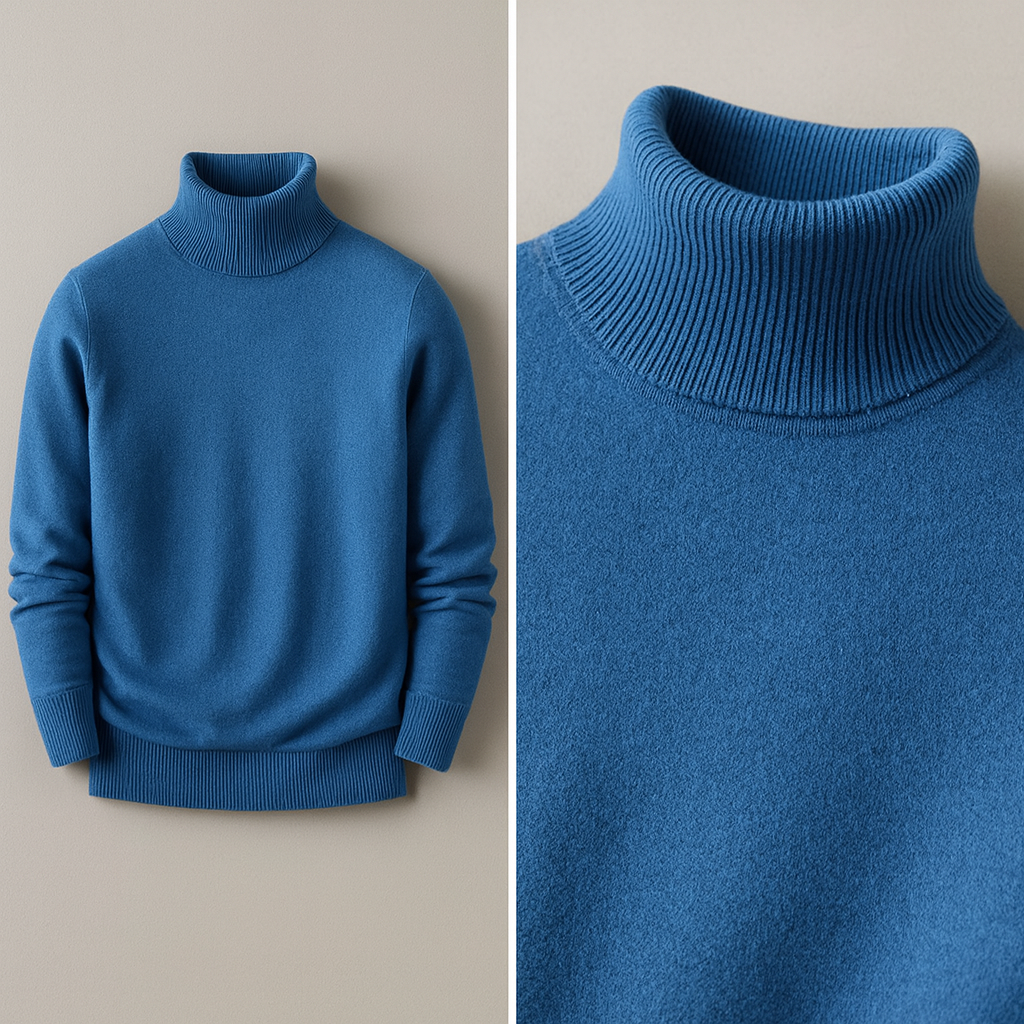 Classic Turtleneck Knit Sweater For Men | Rohan