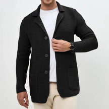 Tailored Button Front Knit Cardigan For Men | Matteo