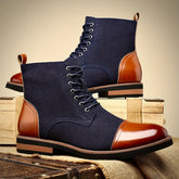 Oxford Style Lace Up Boots For Men | Harrington