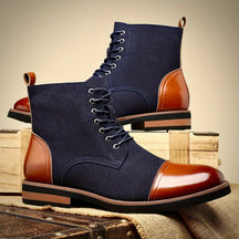 Oxford Style Lace Up Boots For Men | Harrington