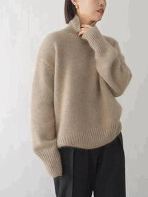 High Neck Knit Sweater For Women | Seraphina
