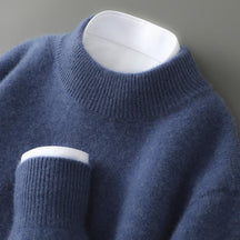 Refined Mock Neck Sweater For Men | Rowan
