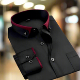 Contrast Collar Button Shirt For Men | Jim