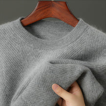Textured Crew Neck Sweater for Men | Alcott