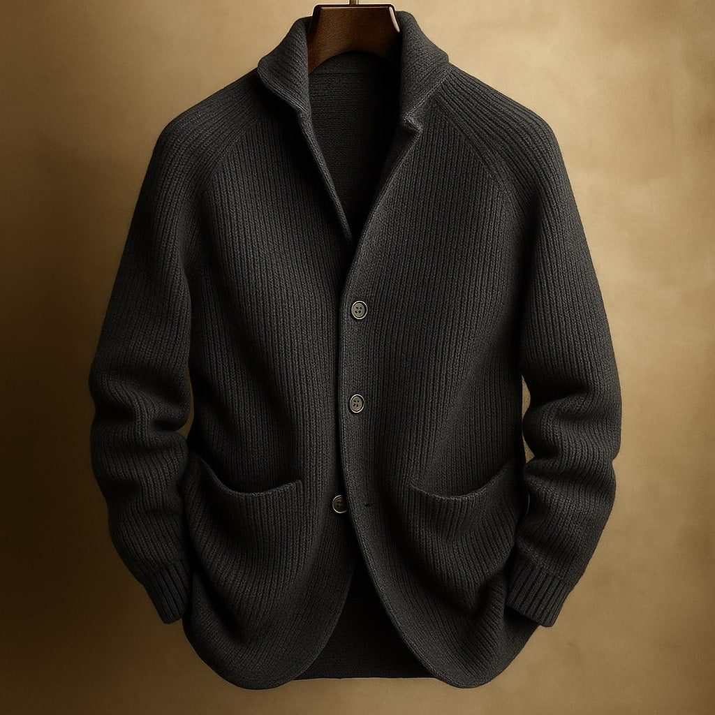 Button Front Lightweight Cardigan For Men | Harren