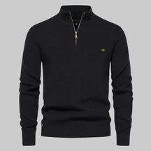 Half Zip Stand Collar Sweater For Men | Gerald